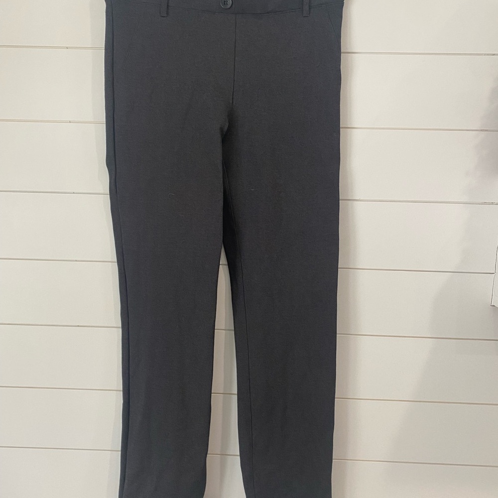 Betabrand Women’s Dark Gray Dress Pants